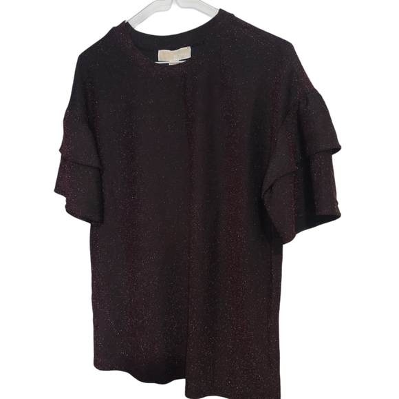 MICHAEL Michael Kors Black Glitter Top - Picture 5 of 6